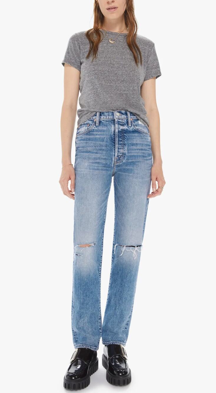 Mother The Huffy Skimp Belle De Nuit High Waisted Jeans Womens 24 New